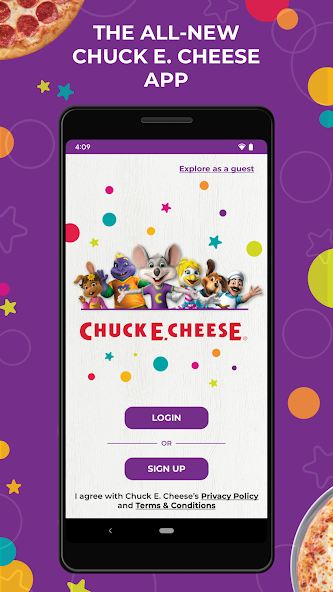 Chuck E. Cheese Mobile App screenshot 1